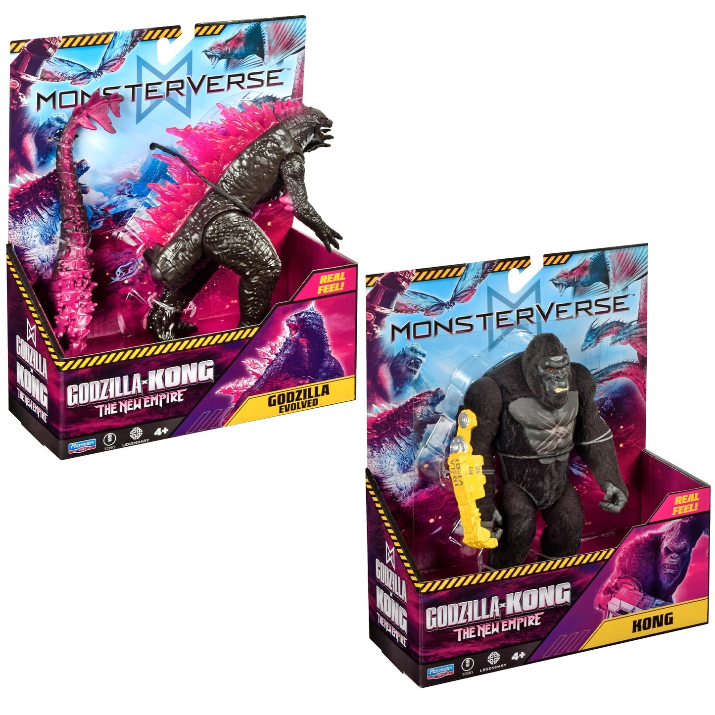 MonsterVerse Real Feel Kong & Godzilla 2-Pack by Playmates Toys