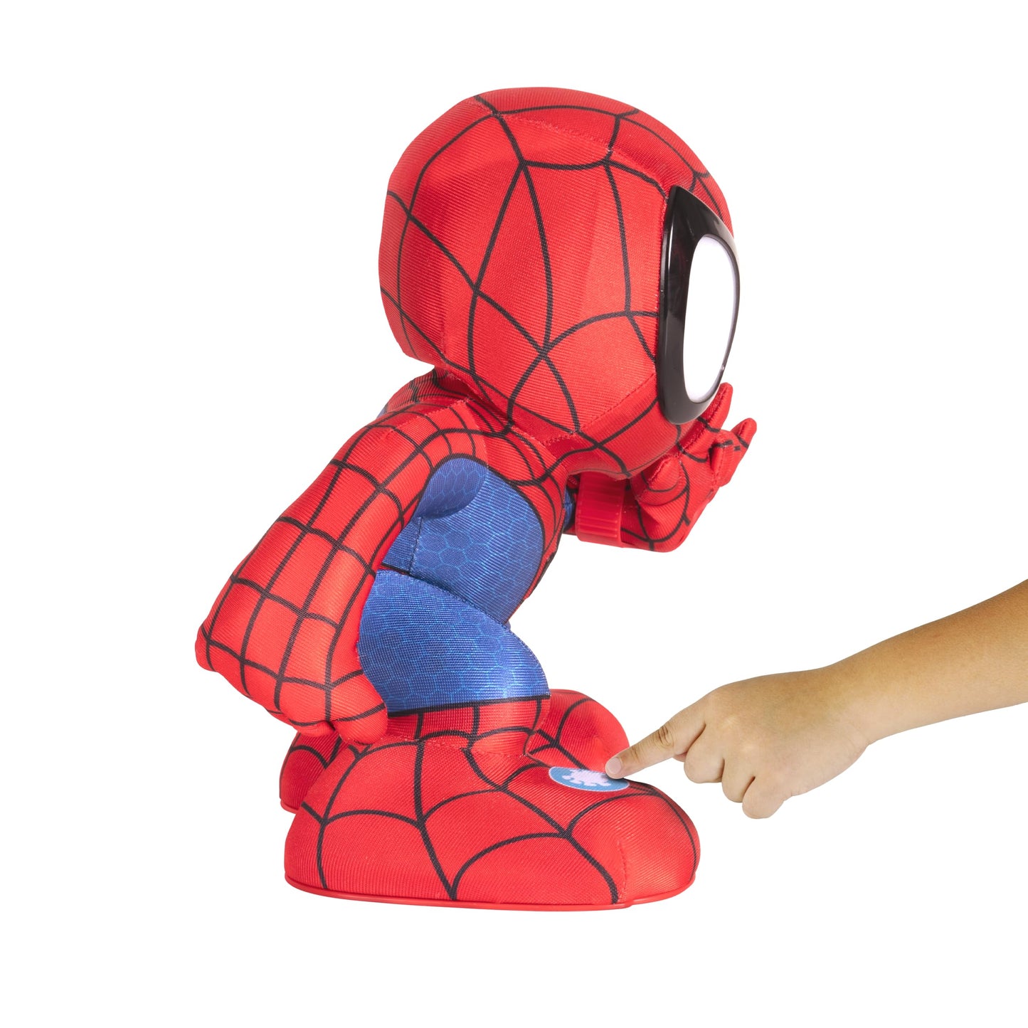 Marvel Spidey and His Amazing Friends Amazing Flip Spidey - 12-Inch Animatronic Plush with Lights, Sounds, and Web Dart Launcher