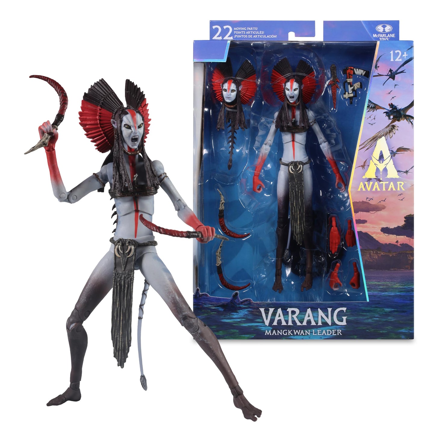 McFarlane Toys- Avatar: Fire and Ash Varang (Mangkwan Leader) 7in Action Figure McFarlane Collector Edition
