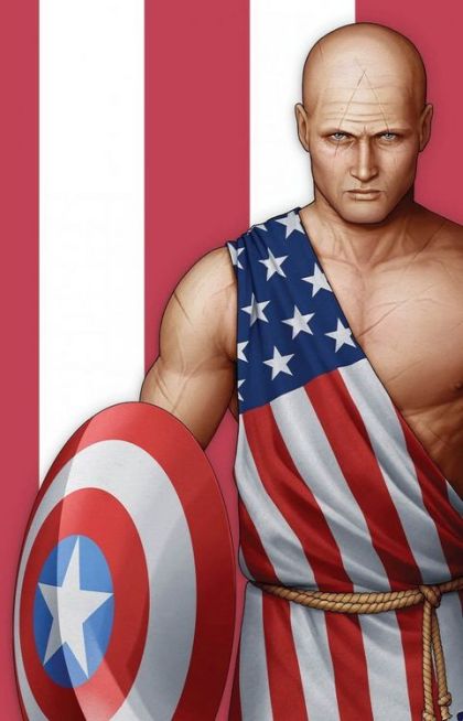 Captain America, Vol. 9 #1V – Part 1 (John Tyler Christopher Midtown Comics Retailer Exclusive Earth X Captain America Virgin Variant Cover F)