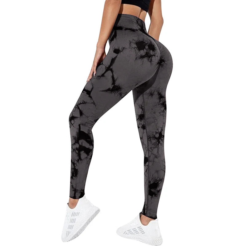 Tie Dye Seamless High Waist Yoga Pants