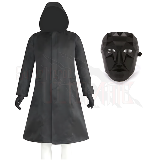 Unisex Adult Squid Game Front Man Mask Sized Costumes, As Shown