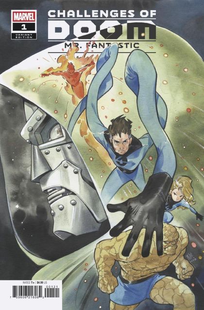 Challenges of Doom: Mr. Fantastic #1B (Peach Momoko Variant)