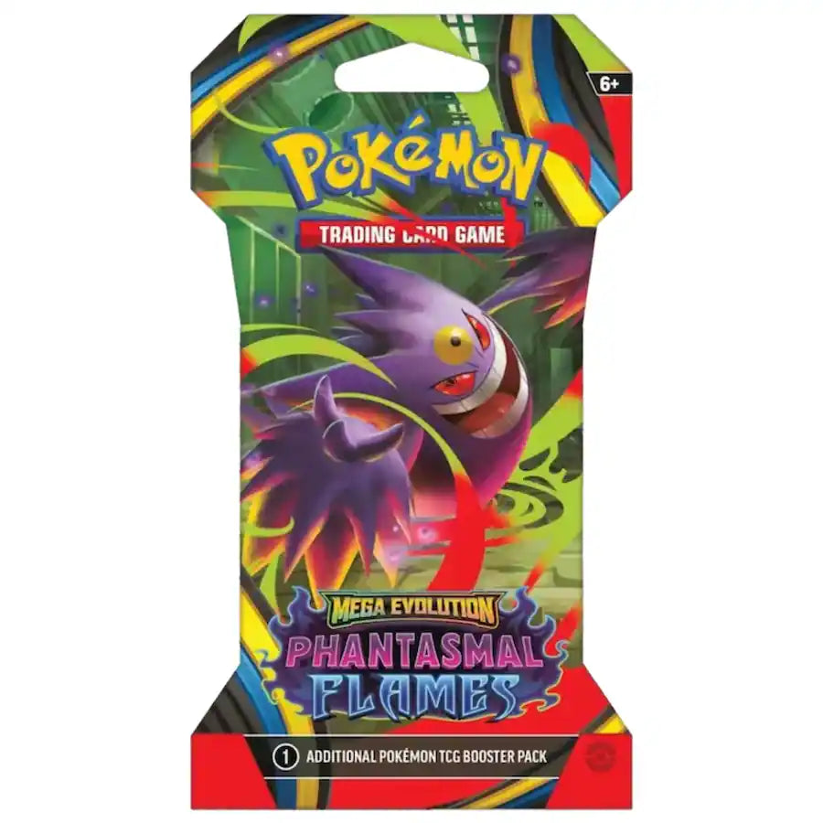 Pokemon TCG: Mega Evolution Phantasmal Flames Sleeved Booster Pack - 10 Cards