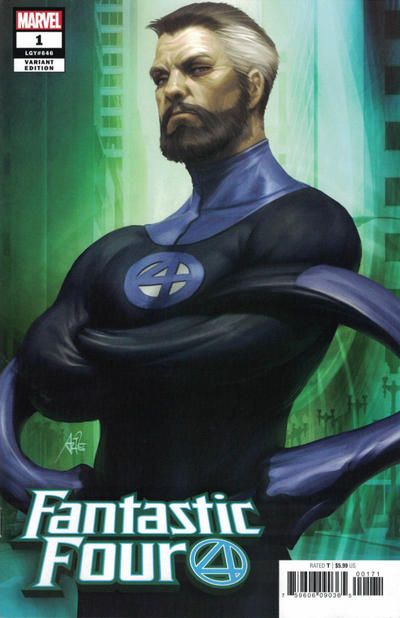 Fantastic Four, Vol. 6 #1D – Signal in the Sky / Our Day of Doom and Victory / What's the Pop?! (Artgerm Mr Fantastic Variant)