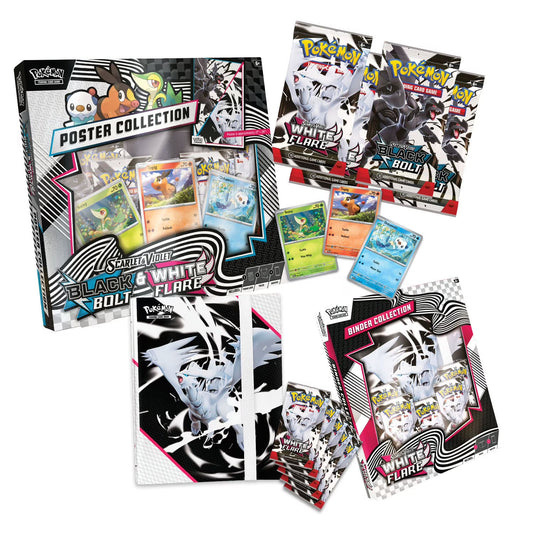Pokémon White Flare Binder & Poster Collection with Booster Packs (Sam's Club Exclusive)