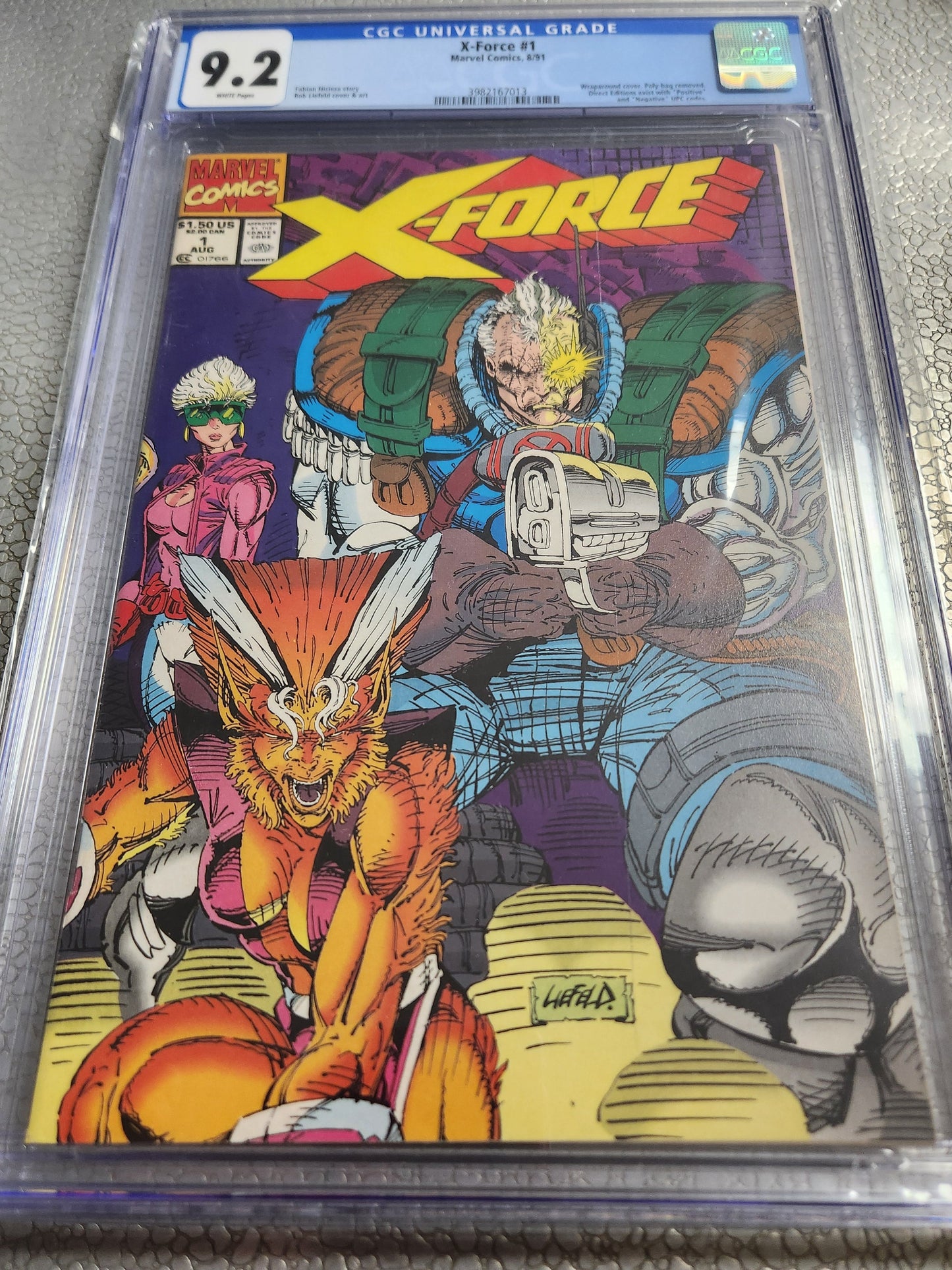 X-Force, Vol. 1 #1C Negative UPC Direct Edition