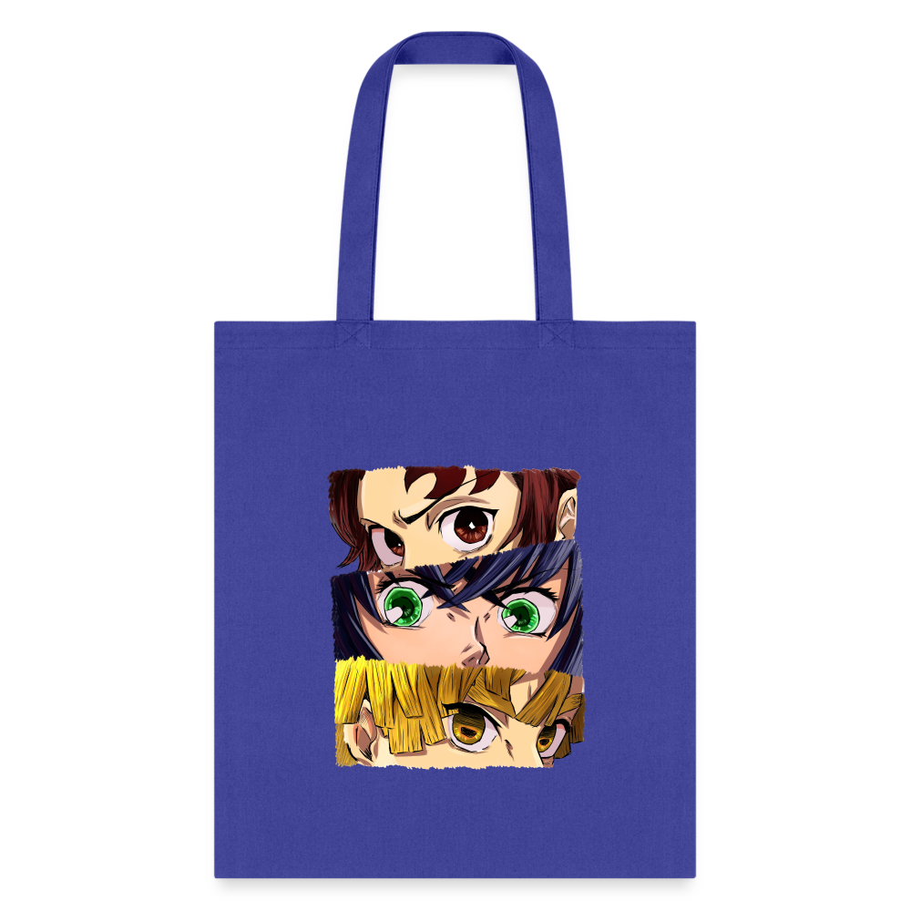 The 'Demon Slayer' Trio Tote Bag - royal blue
