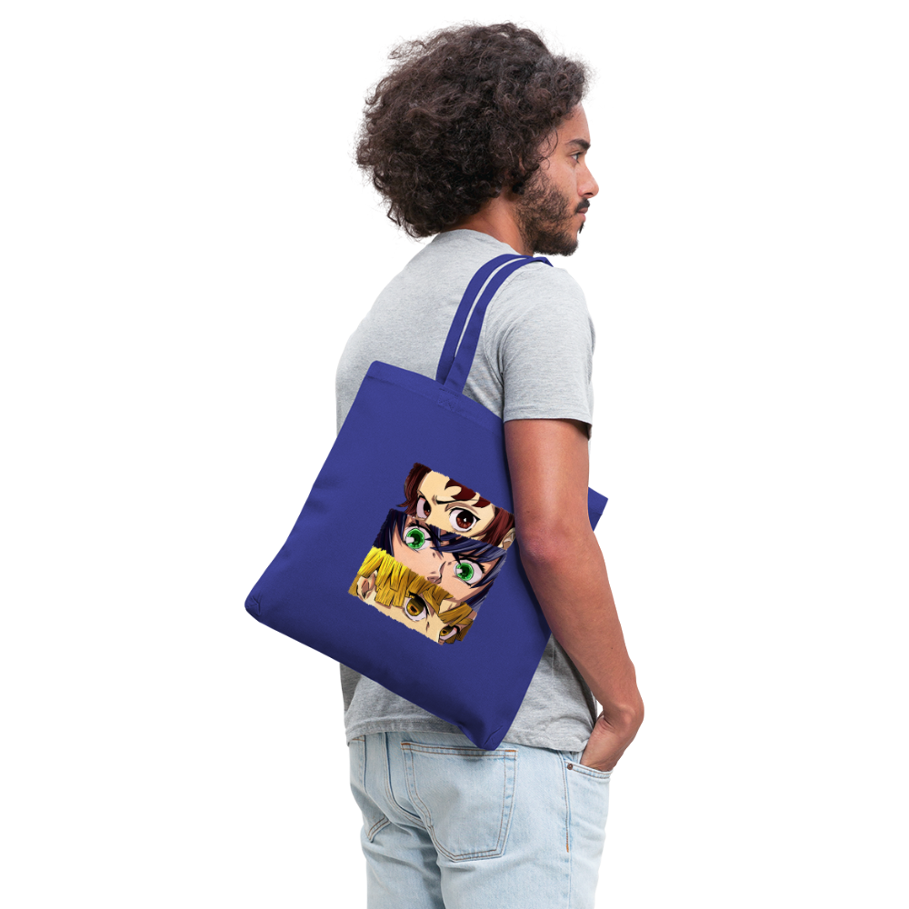The 'Demon Slayer' Trio Tote Bag - royal blue