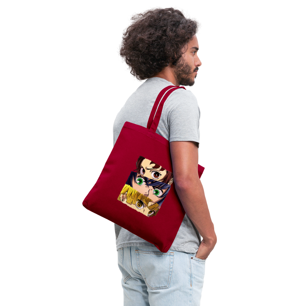 The 'Demon Slayer' Trio Tote Bag - red