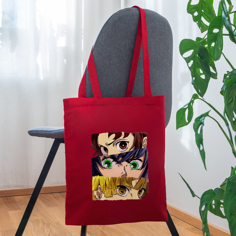 The 'Demon Slayer' Trio Tote Bag - red
