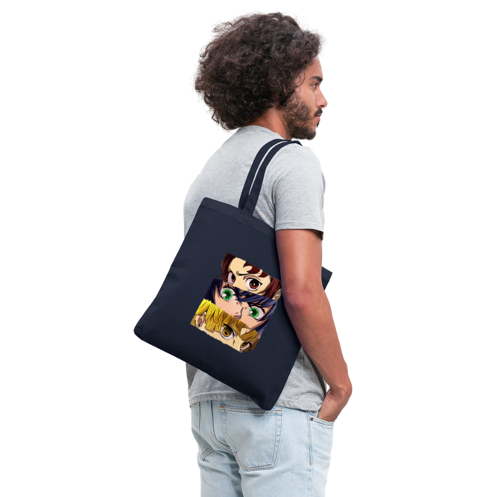 The 'Demon Slayer' Trio Tote Bag - navy
