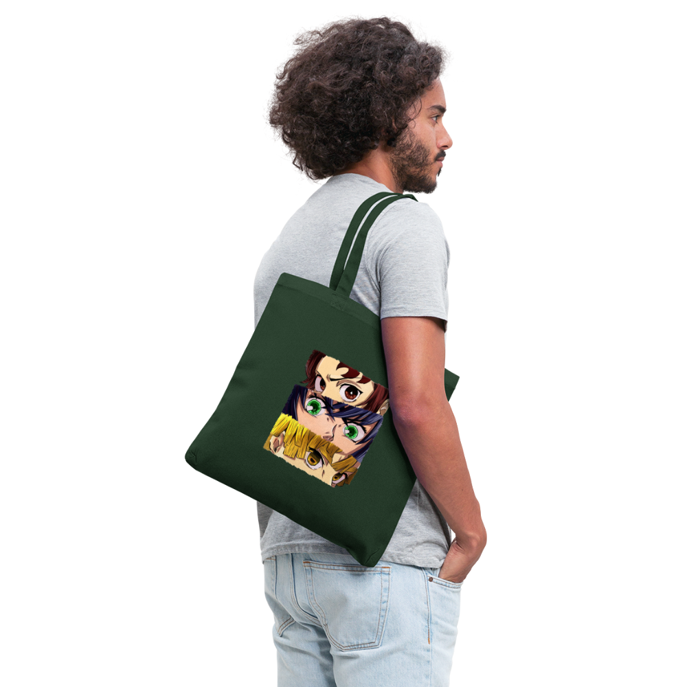 The 'Demon Slayer' Trio Tote Bag - forest green
