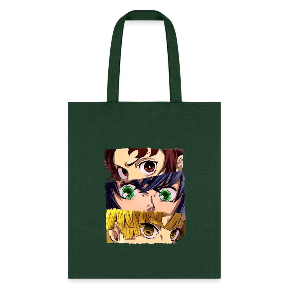 The 'Demon Slayer' Trio Tote Bag - forest green