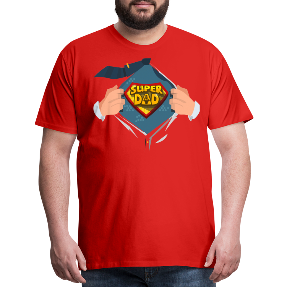 Super Dad: The Ultimate Father's Day Tee Tribute Men's Premium T-Shirt - red
