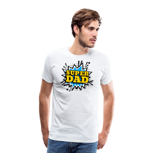 The 'Super Dad' Tribute Tee Men's Premium T-Shirt - white