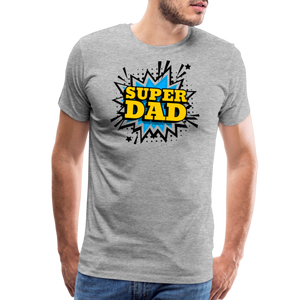 The 'Super Dad' Tribute Tee Men's Premium T-Shirt - heather gray