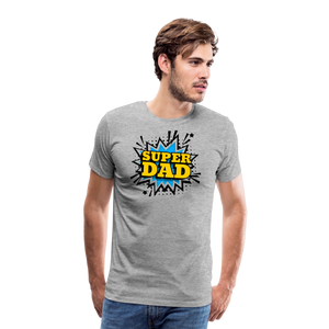 The 'Super Dad' Tribute Tee Men's Premium T-Shirt - heather gray