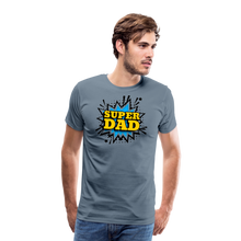 The 'Super Dad' Tribute Tee Men's Premium T-Shirt - steel blue