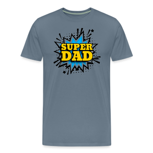 The 'Super Dad' Tribute Tee Men's Premium T-Shirt - steel blue