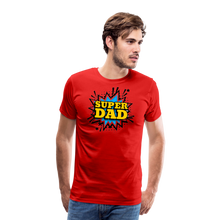 The 'Super Dad' Tribute Tee Men's Premium T-Shirt - red