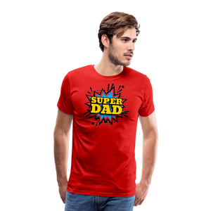 The 'Super Dad' Tribute Tee Men's Premium T-Shirt - red