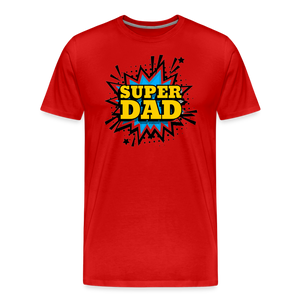 The 'Super Dad' Tribute Tee Men's Premium T-Shirt - red