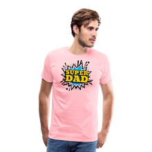 The 'Super Dad' Tribute Tee Men's Premium T-Shirt - pink