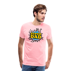 The 'Super Dad' Tribute Tee Men's Premium T-Shirt - pink