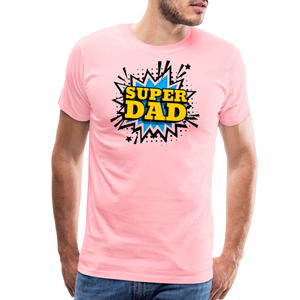 The 'Super Dad' Tribute Tee Men's Premium T-Shirt - pink