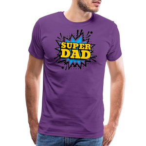 The 'Super Dad' Tribute Tee Men's Premium T-Shirt - purple