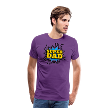 The 'Super Dad' Tribute Tee Men's Premium T-Shirt - purple