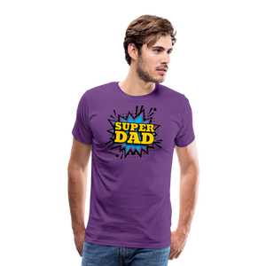 The 'Super Dad' Tribute Tee Men's Premium T-Shirt - purple