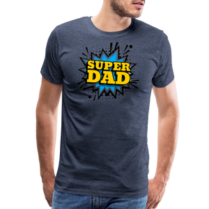 The 'Super Dad' Tribute Tee Men's Premium T-Shirt - heather blue