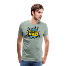 The 'Super Dad' Tribute Tee Men's Premium T-Shirt - steel green