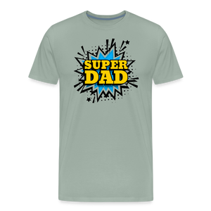 The 'Super Dad' Tribute Tee Men's Premium T-Shirt - steel green