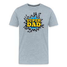 The 'Super Dad' Tribute Tee Men's Premium T-Shirt - heather ice blue
