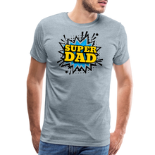 The 'Super Dad' Tribute Tee Men's Premium T-Shirt - heather ice blue