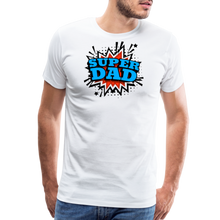 Dad Force One: Soaring in 'Super Dad' Style Men's Premium T-Shirt - white