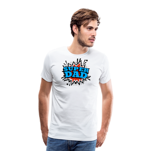 Dad Force One: Soaring in 'Super Dad' Style Men's Premium T-Shirt - white