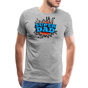 Dad Force One: Soaring in 'Super Dad' Style Men's Premium T-Shirt - heather gray