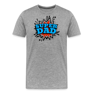 Dad Force One: Soaring in 'Super Dad' Style Men's Premium T-Shirt - heather gray