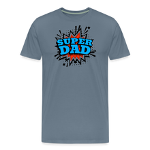 Dad Force One: Soaring in 'Super Dad' Style Men's Premium T-Shirt - steel blue