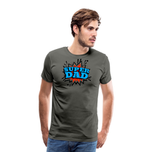 Dad Force One: Soaring in 'Super Dad' Style Men's Premium T-Shirt - asphalt gray