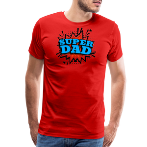 Dad Force One: Soaring in 'Super Dad' Style Men's Premium T-Shirt - red