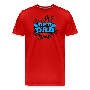 Dad Force One: Soaring in 'Super Dad' Style Men's Premium T-Shirt - red