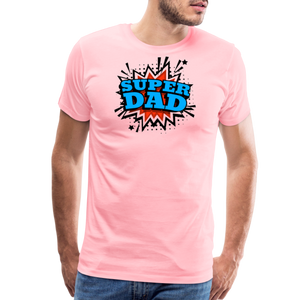 Dad Force One: Soaring in 'Super Dad' Style Men's Premium T-Shirt - pink