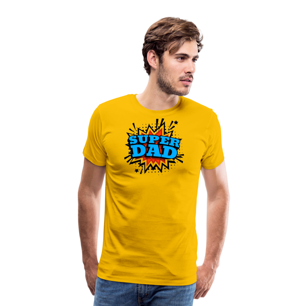 Dad Force One: Soaring in 'Super Dad' Style Men's Premium T-Shirt - sun yellow