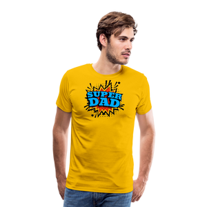 Dad Force One: Soaring in 'Super Dad' Style Men's Premium T-Shirt - sun yellow