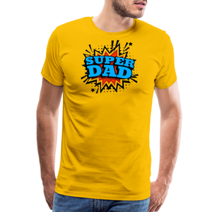 Dad Force One: Soaring in 'Super Dad' Style Men's Premium T-Shirt - sun yellow